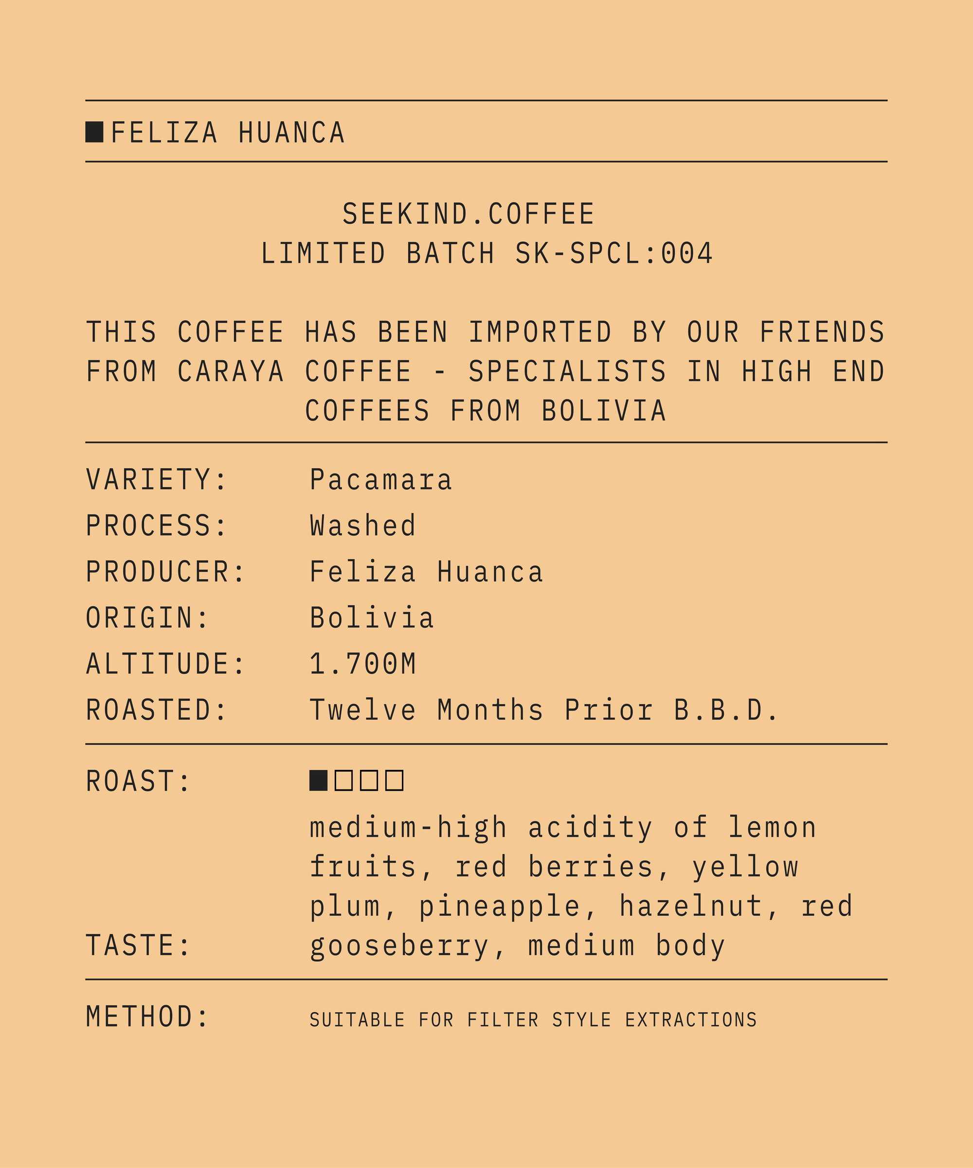 Feliza Huanca – Pacamara