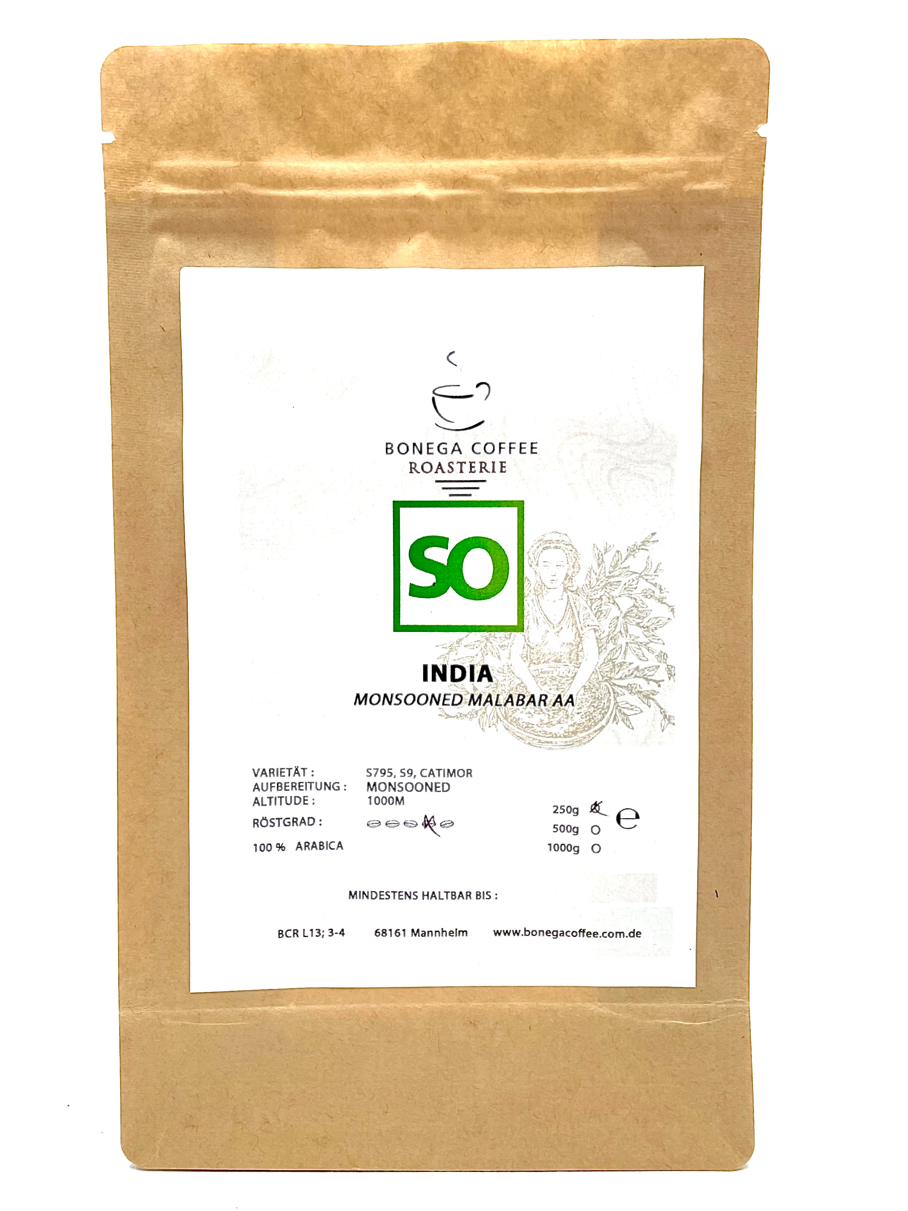 INDIEN : MONSOONED MALABAR AA