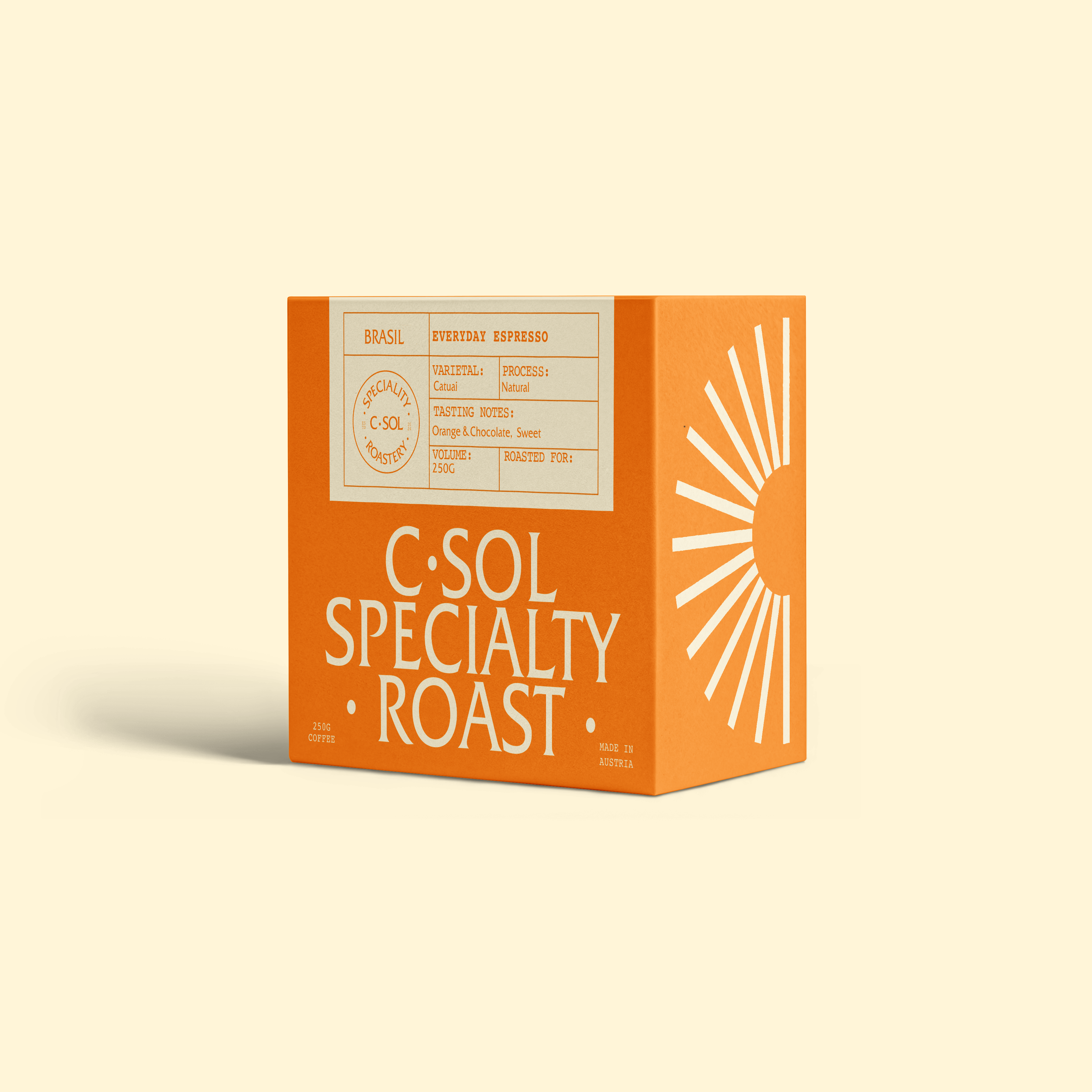 Dark Amber Espresso - Brazil, Natural
