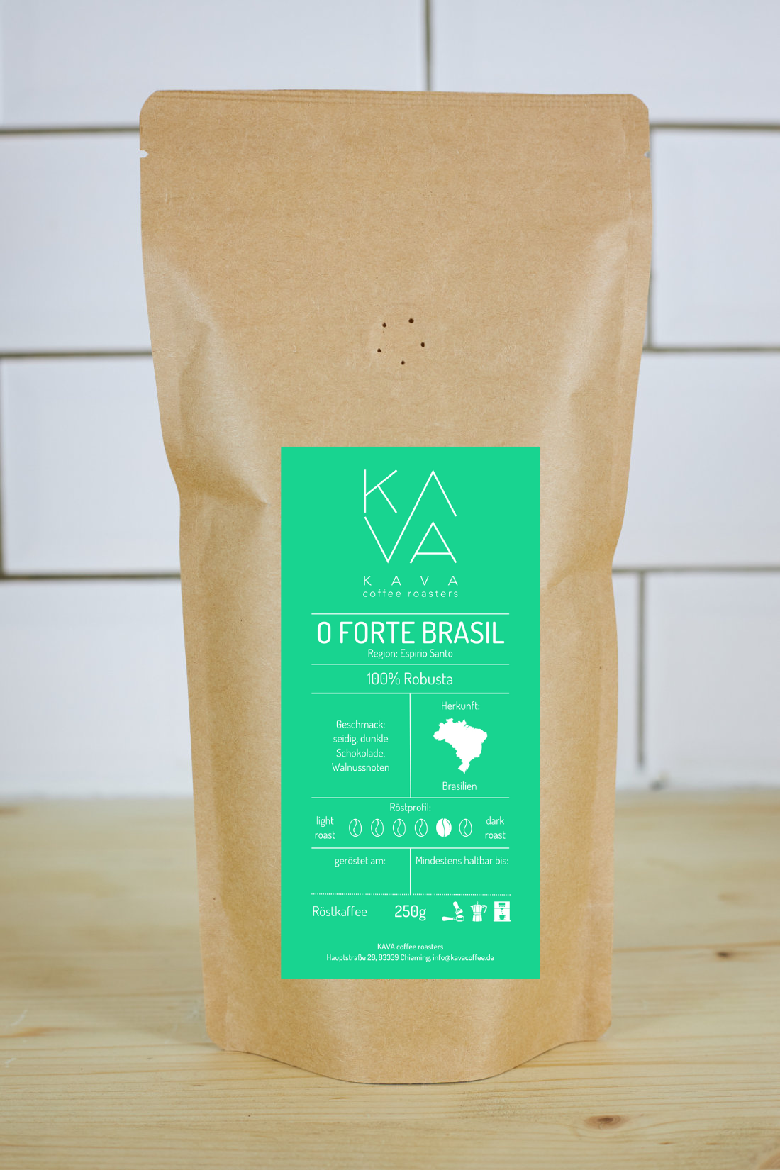 O Forte Brasil Espresso 100% Robusta