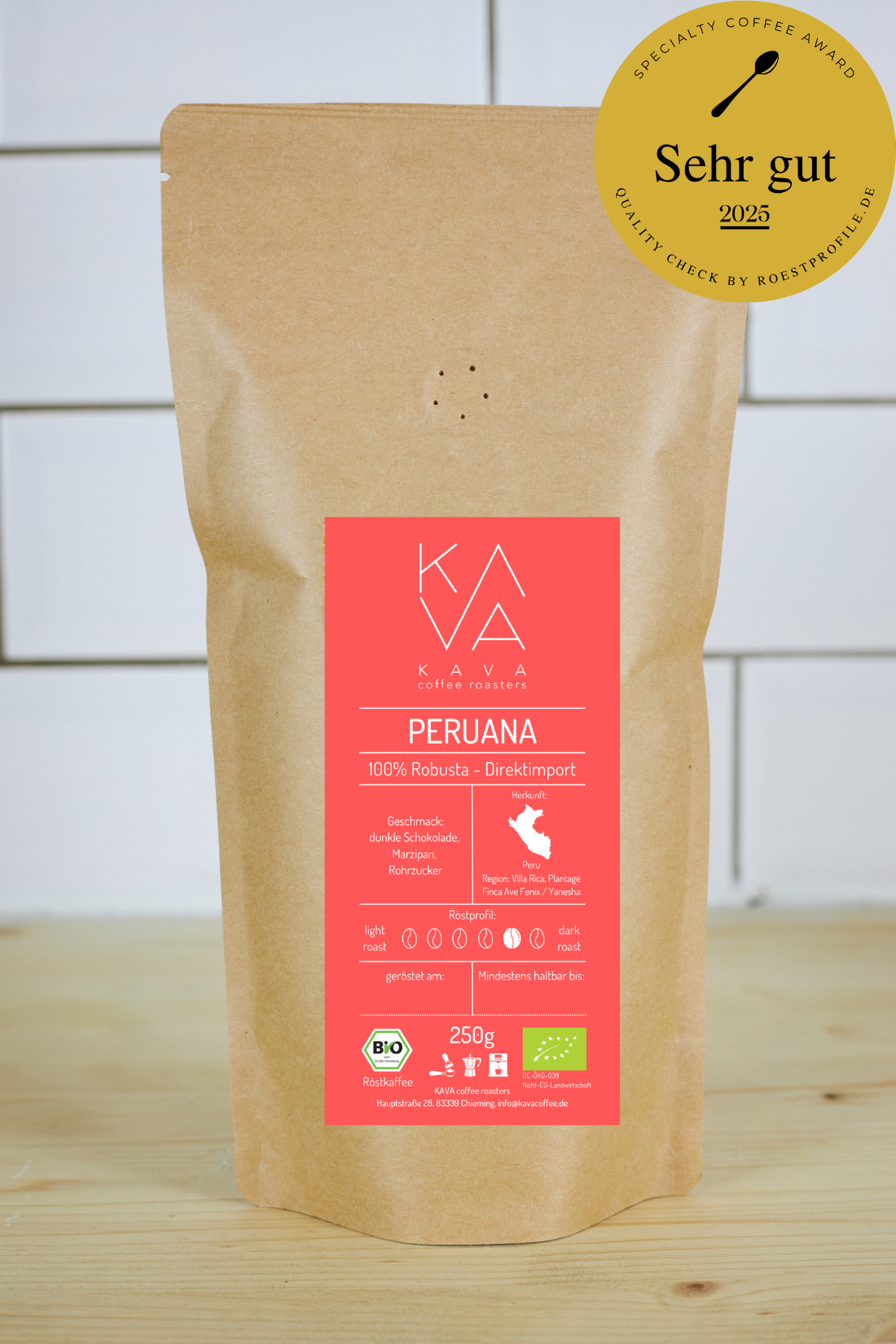 BIO Espresso PERUANA 100% Robusta (DIREKTIMPORT)
