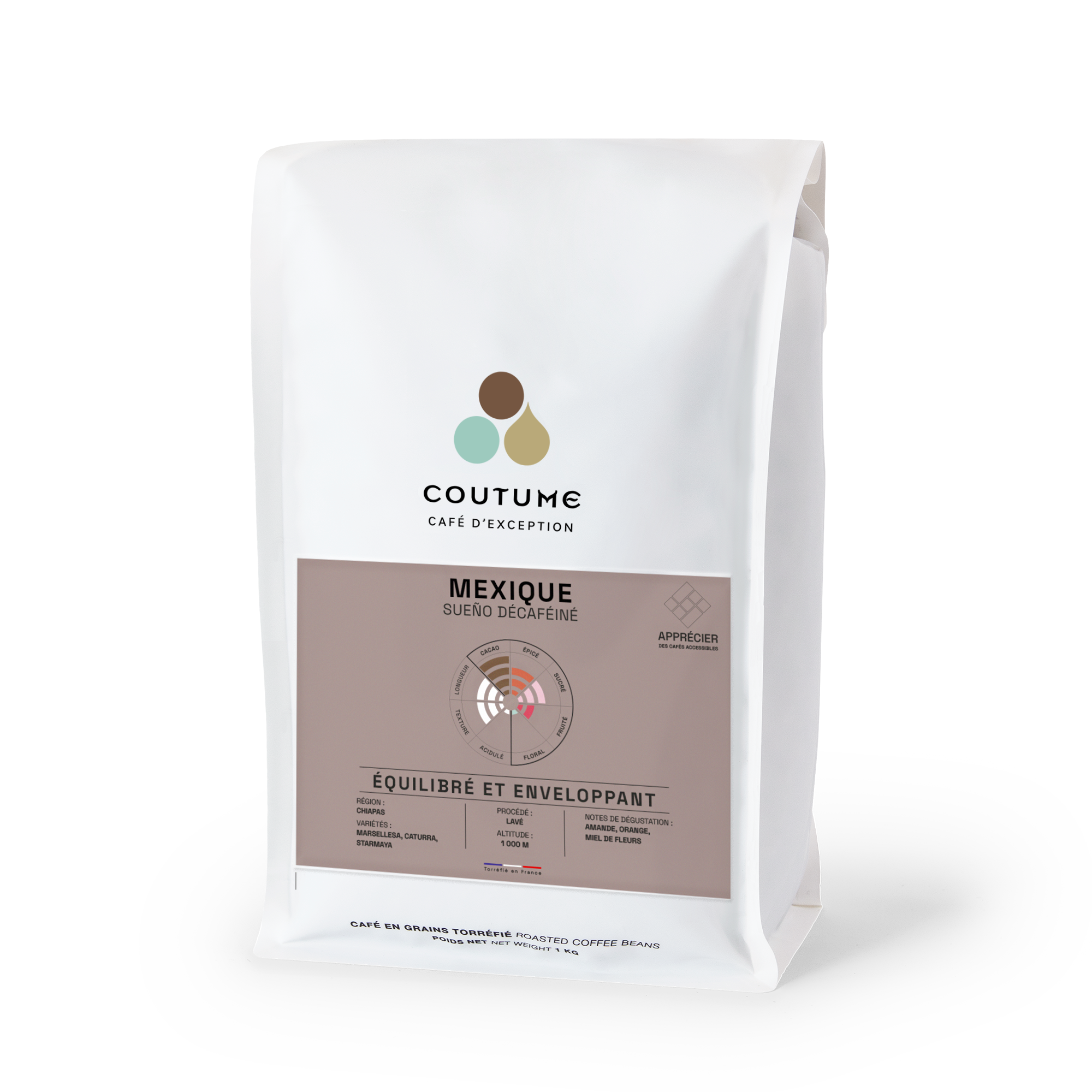 Café Décaféiné Mexique Sueño 1kg