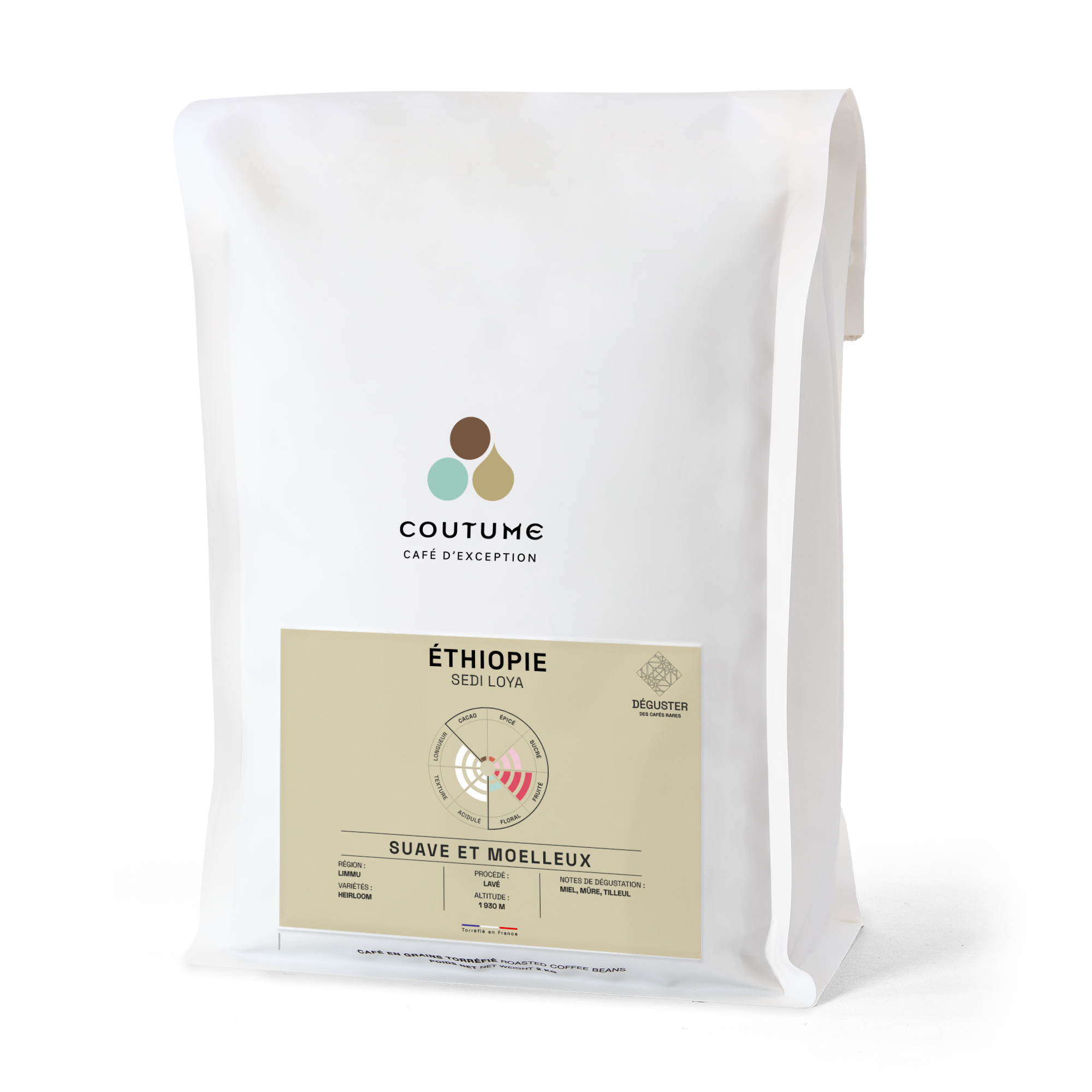 Café Éthiopie Sedi Loya BIO 2kg
