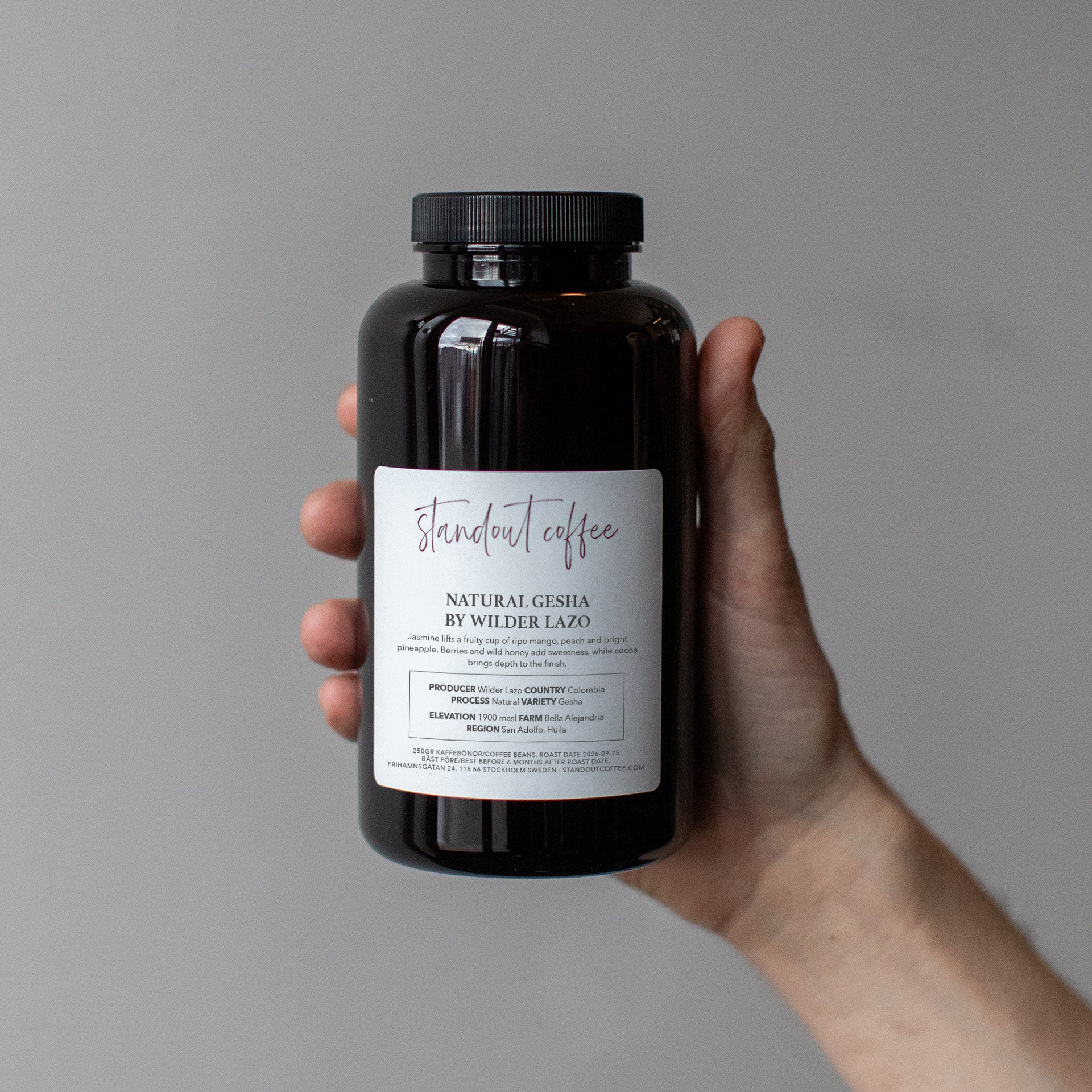 Anaerobic Natural Red Gesha by Wilder Lasso, Colombia