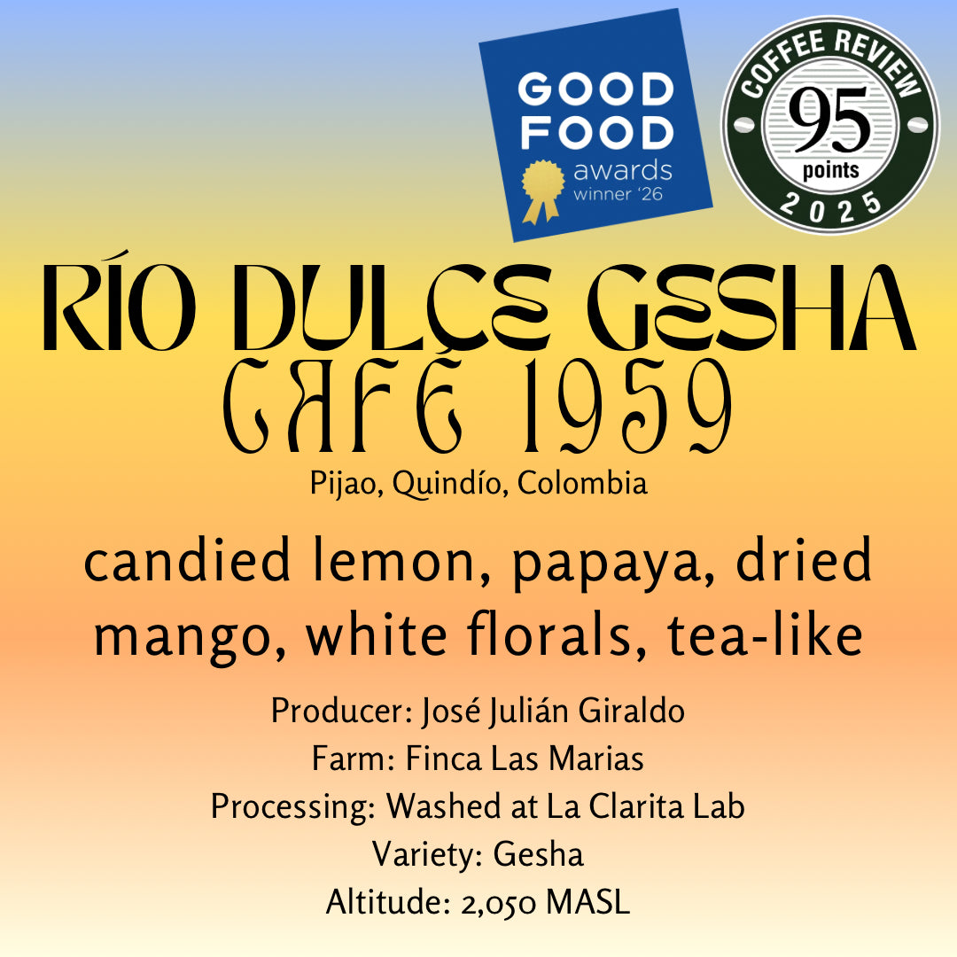 STANDART X LWCR - Río Dulce Gesha - José Julián Giraldo, Cafe 1959 - Colombia