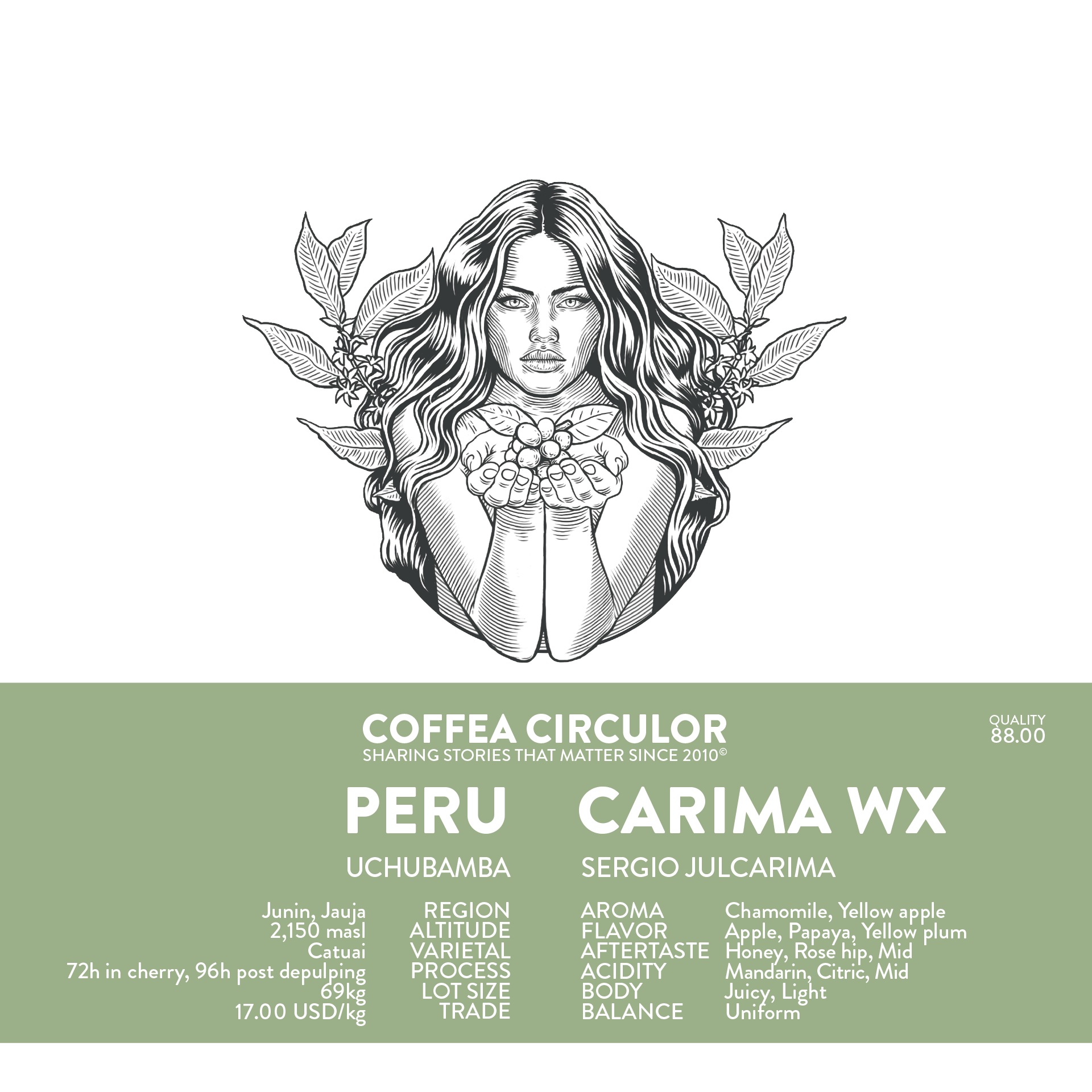 Peru Carima Catuai Washed WX