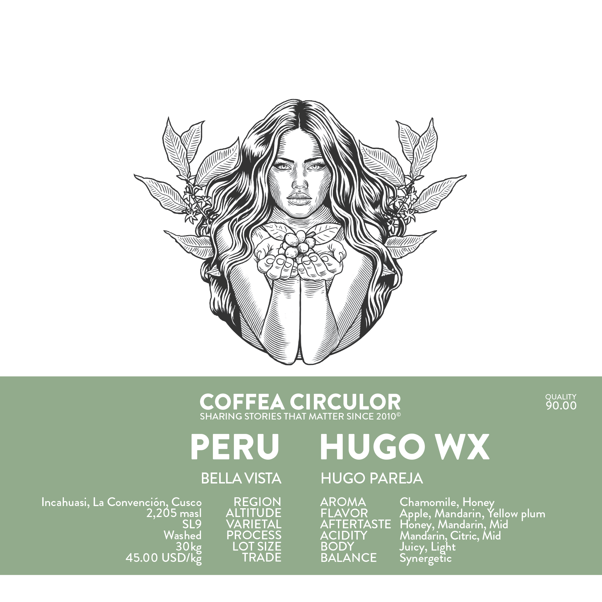 Peru Hugo SL9 Washed WX