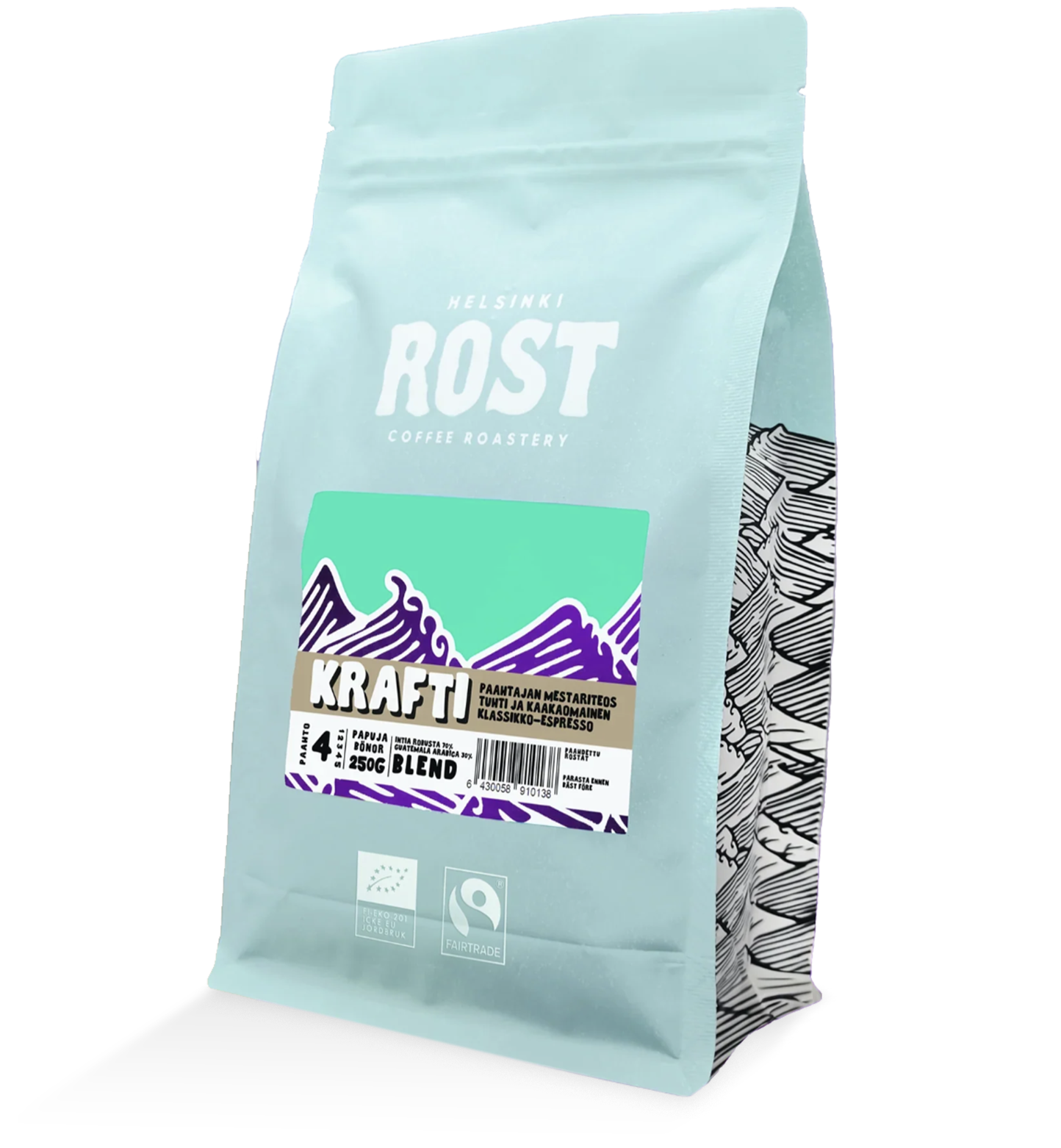 KRAFTI – Tummapaahtoinen luomuespresso | ROST-Kahvipaahtimo
