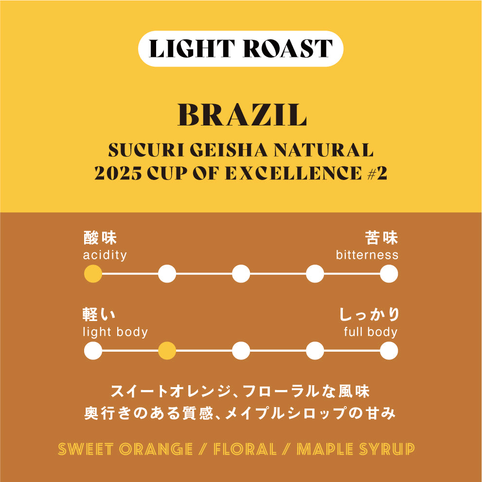 Brazil Sucuri Geisha Natural (2025 COE #2)