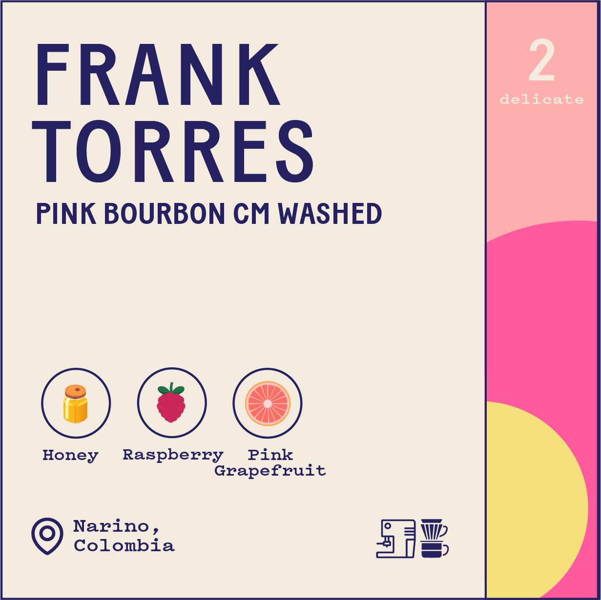 Colombia Frank Torres Pink Bourbon Carbonic Maceration Washed