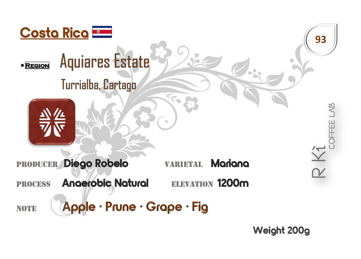 Costa Rica-Aquiares Estate Mariana Anaerobic Natural
