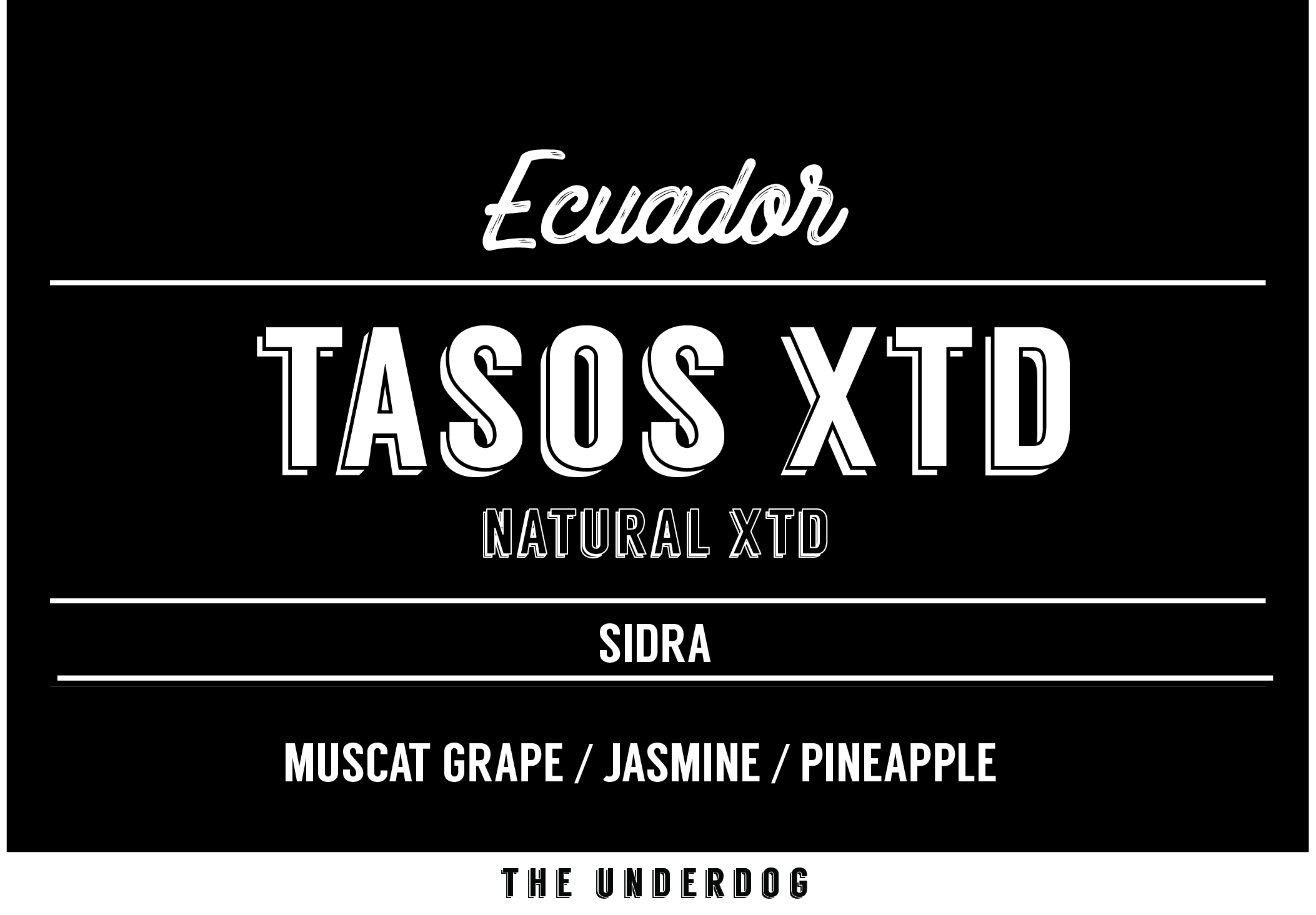 Ecuador, Finca Soledad, Tasos XTD, 100 g