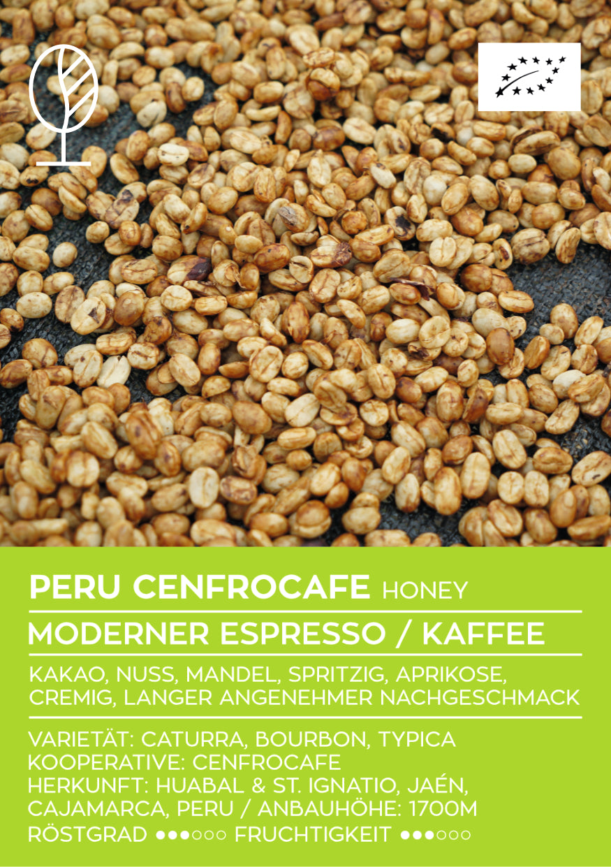 PERU CENFROCAFE HONEY | Moderner Espresso & Klassischer Filterkaffee | Single Origin