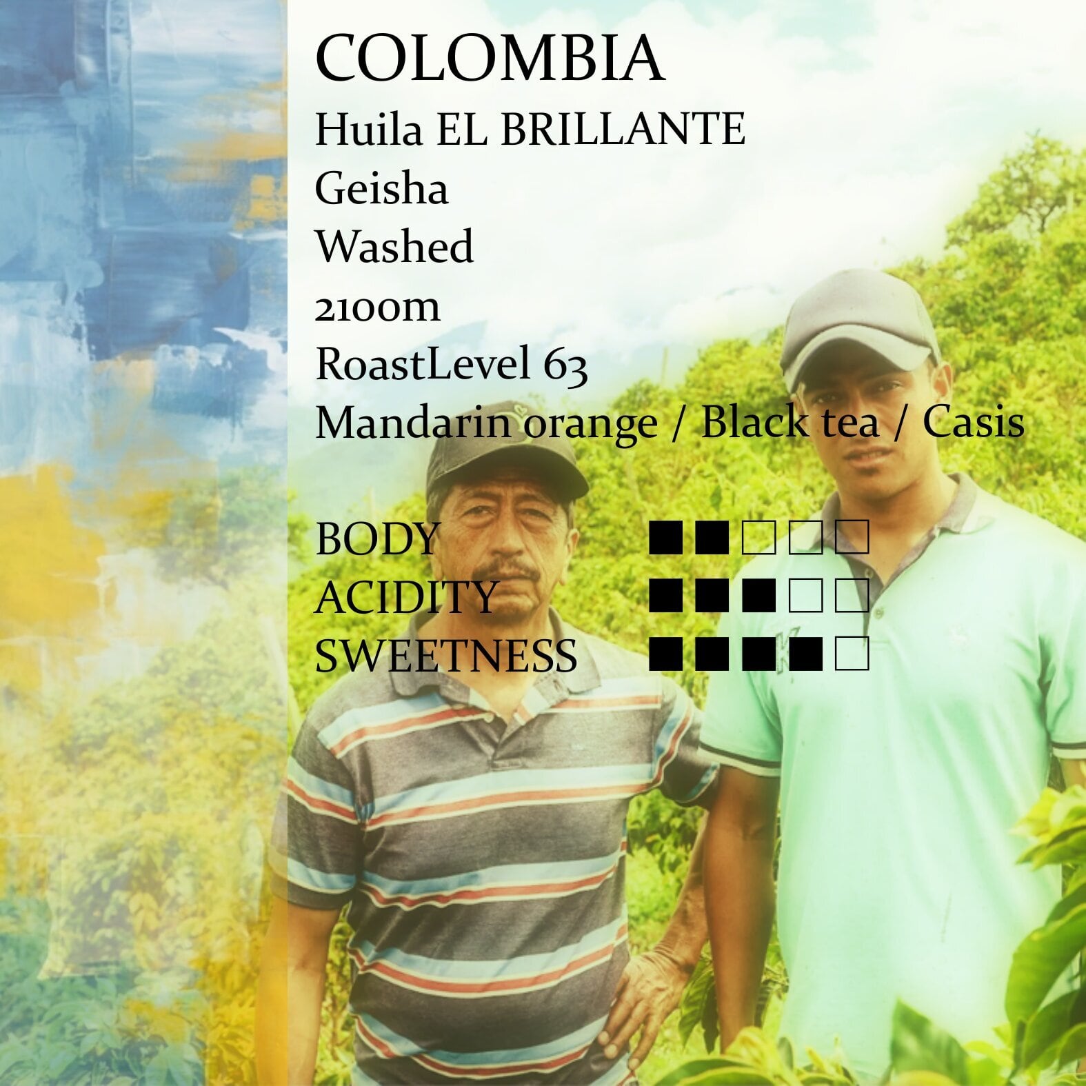Colombia El Brillante Geisha Washed