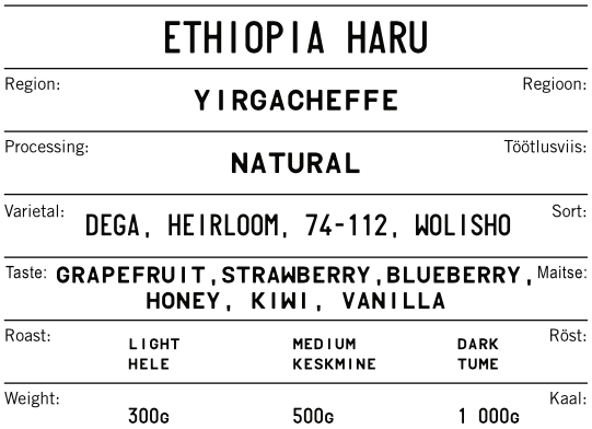 ETHIOPIA HARU