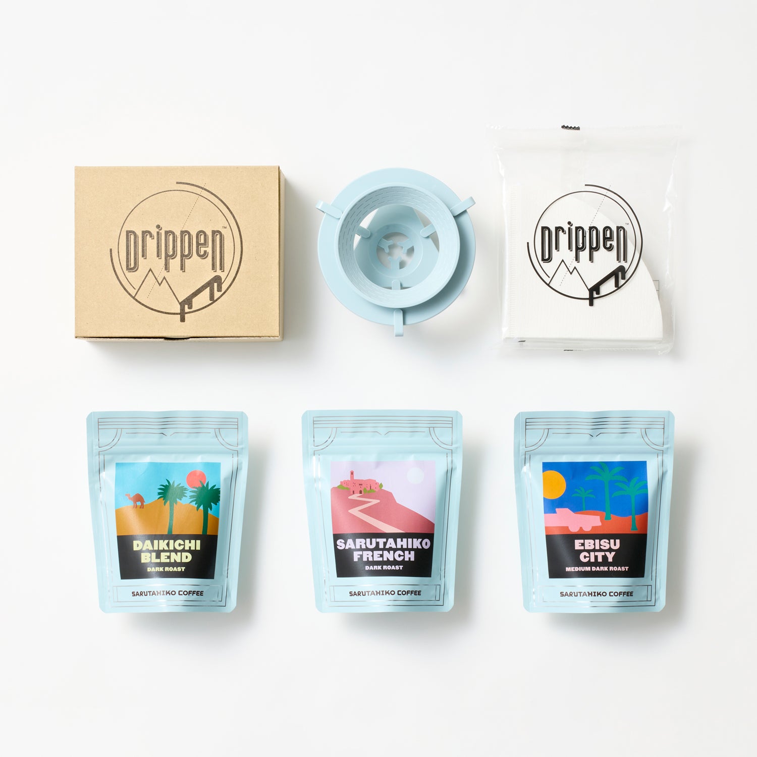 Drippen & Coffee Beans 300g Set
